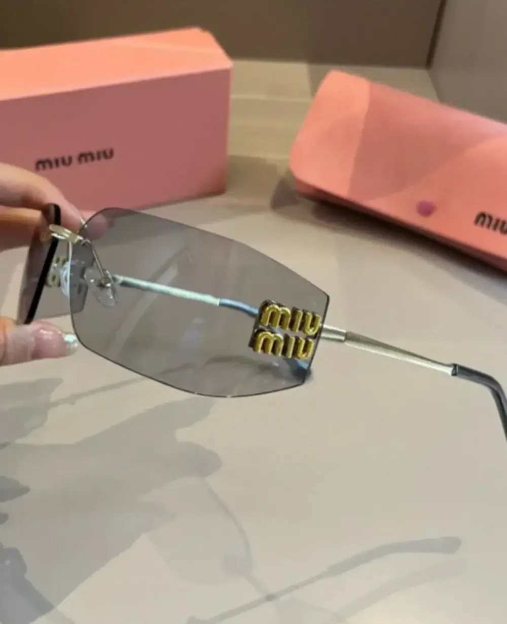 🤍Miu Miu🤍 Rimless Gray-Lens Sunglasses
